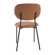 Tan Metal Dining Chair