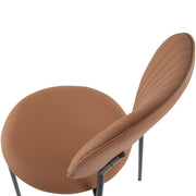Tan Metal Dining Chair