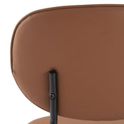 Tan Metal Dining Chair