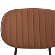 Tan Metal Dining Chair
