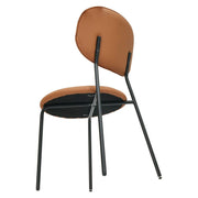 Tan Metal Dining Chair