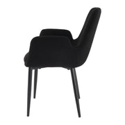 Seaton Bouclé Armchair – Charcoal