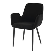 Seaton Bouclé Armchair – Charcoal