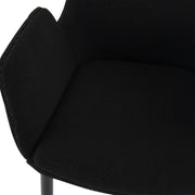 Seaton Bouclé Armchair – Charcoal