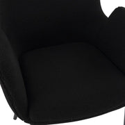 Seaton Bouclé Armchair – Charcoal