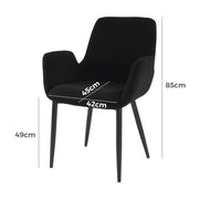 Seaton Bouclé Armchair – Charcoal