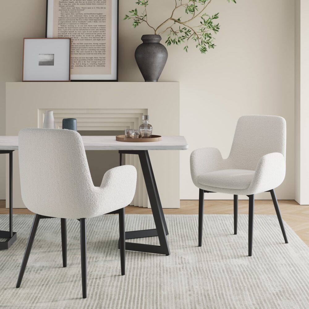 Boucle Bouclé Dining Chair