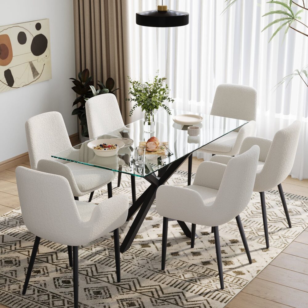 Boucle Bouclé Dining Chair