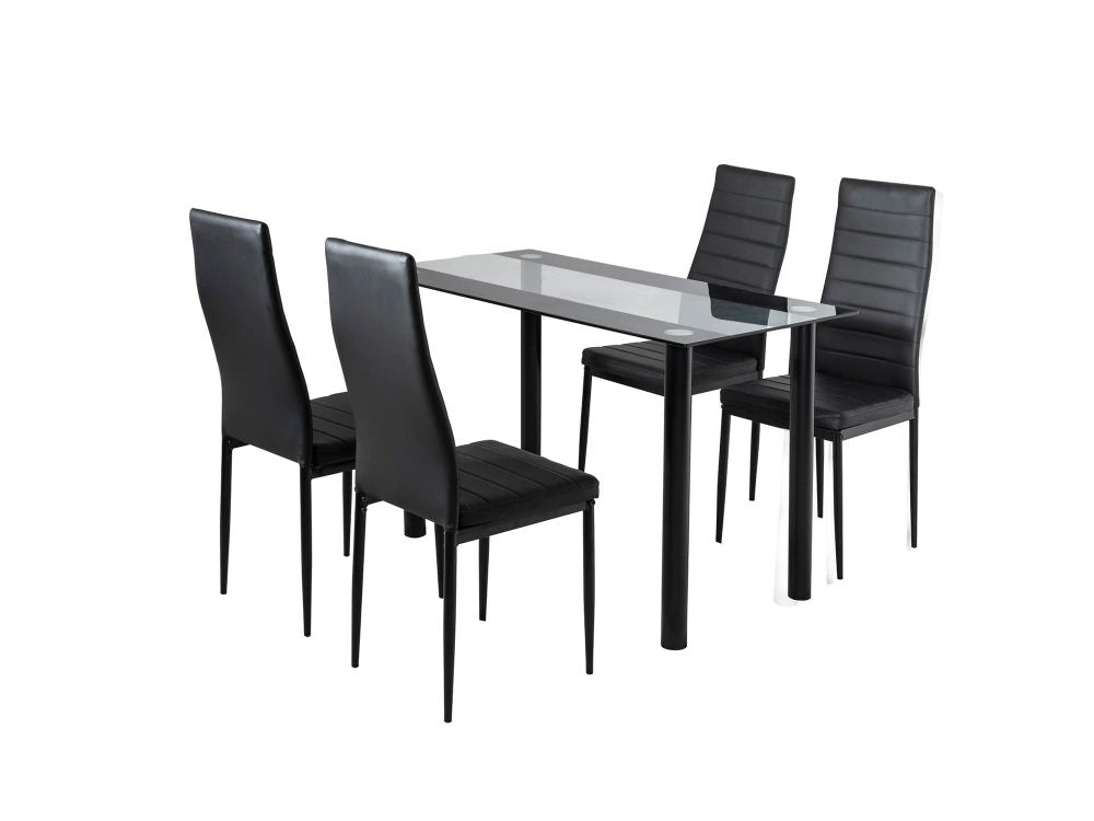 Fairmont Metal Dining Set – Black