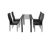 Fairmont Metal Dining Set – Black