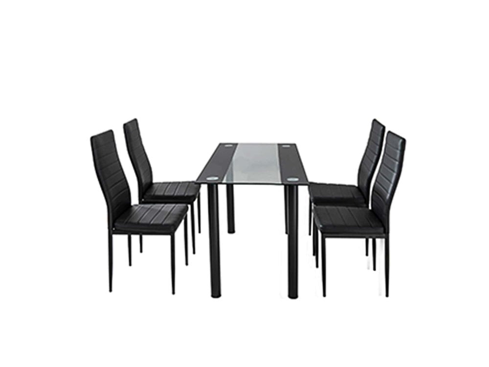 Fairmont Metal Dining Set – Black