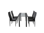 Fairmont Metal Dining Set – Black
