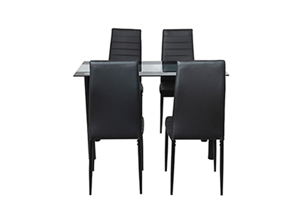 Fairmont Metal Dining Set – Black