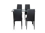 Fairmont Metal Dining Set – Black