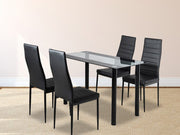 Fairmont Metal Dining Set – Black