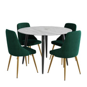 Cove Velvet Dining Set