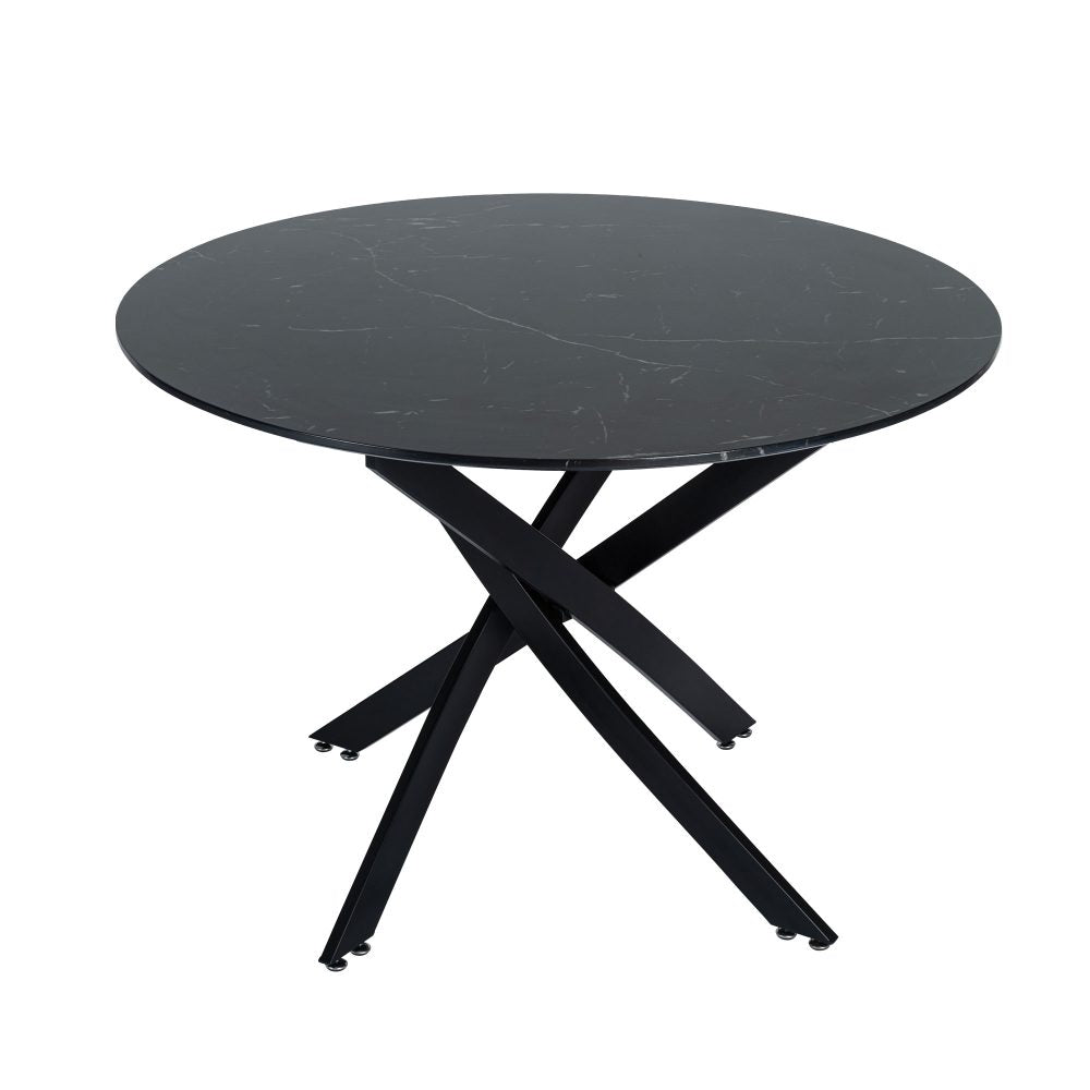 Marble Velvet Dining Set
