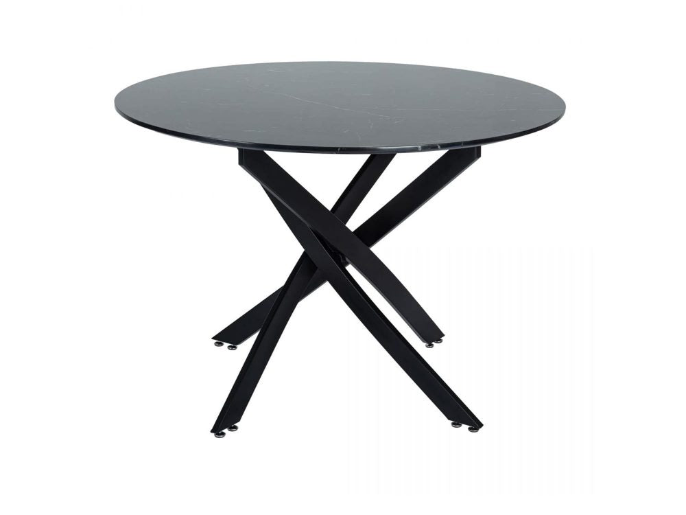 Coastal Metal Dining Table – Black