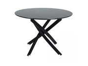 Coastal Metal Dining Table – Black