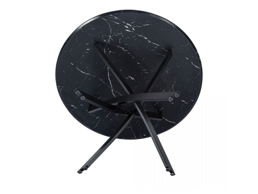 Coastal Metal Dining Table – Black