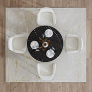 Coastal Metal Dining Table – Black