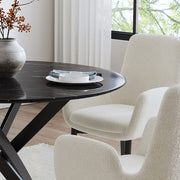Coastal Metal Dining Table – Black