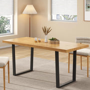 Venice Metal Dining Table – Natural