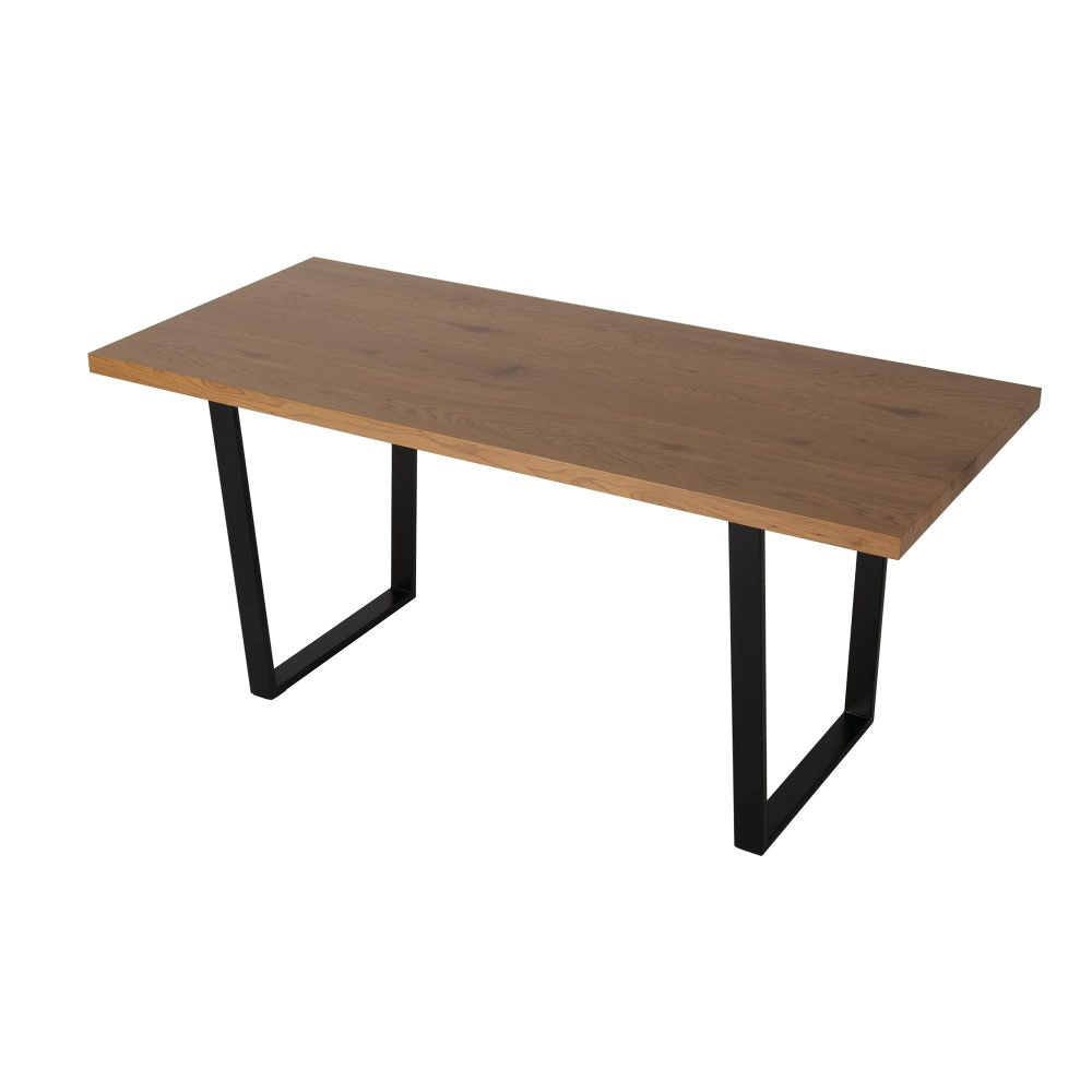 Venice Metal Dining Table – Natural