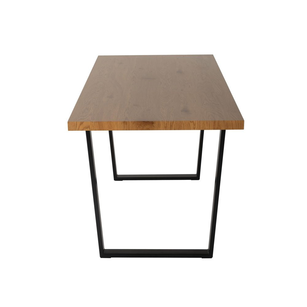 Venice Metal Dining Table – Natural