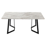 Marble Velvet Dining Set