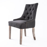 Sterling Fabric Dining Chair – Black