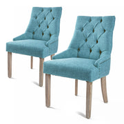 Tatum Fabric Dining Chair Set of 2 – Blue