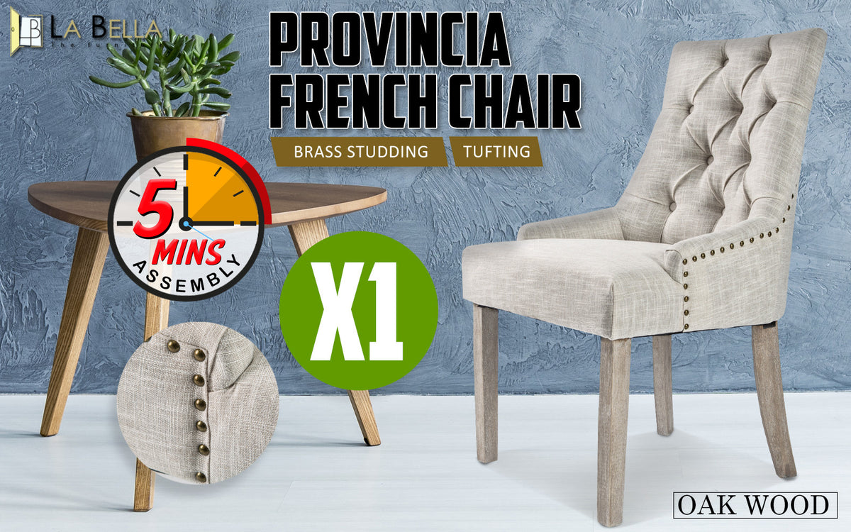 Torin Fabric Dining Chair – Cream