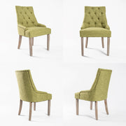 Solace Fabric Dining Chair Set of 2 – Green