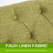 Solace Fabric Dining Chair Set of 2 – Green