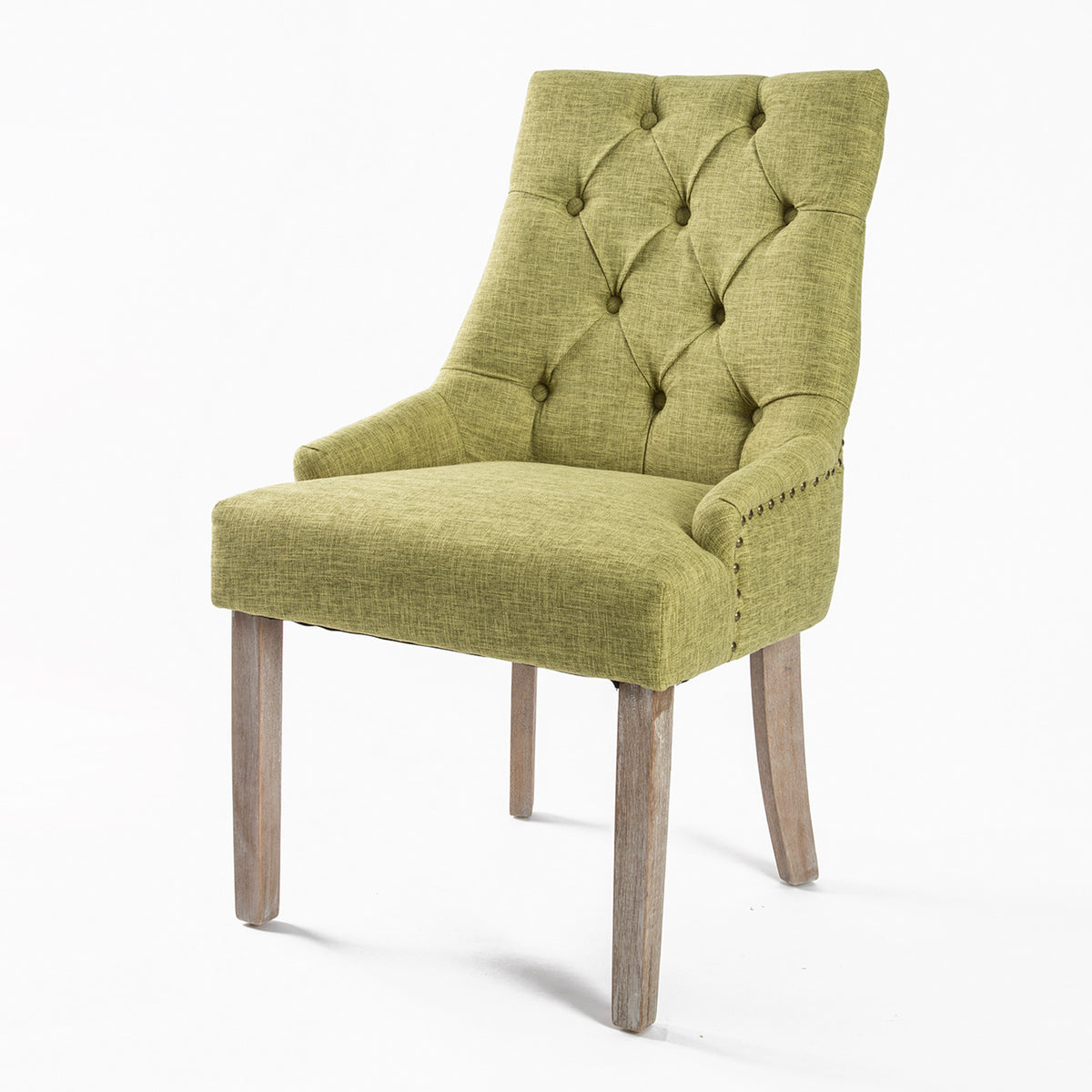 Tristan Fabric Dining Chair – Green
