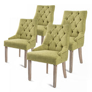 Amour French Provincial Dining Chair Set of 4 – Green