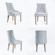 Amour French Provincial Dining Chair Set of 2 – Grey