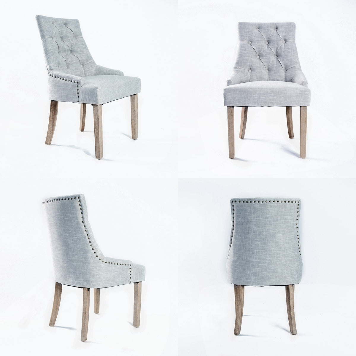 True Fabric Dining Chair – Grey