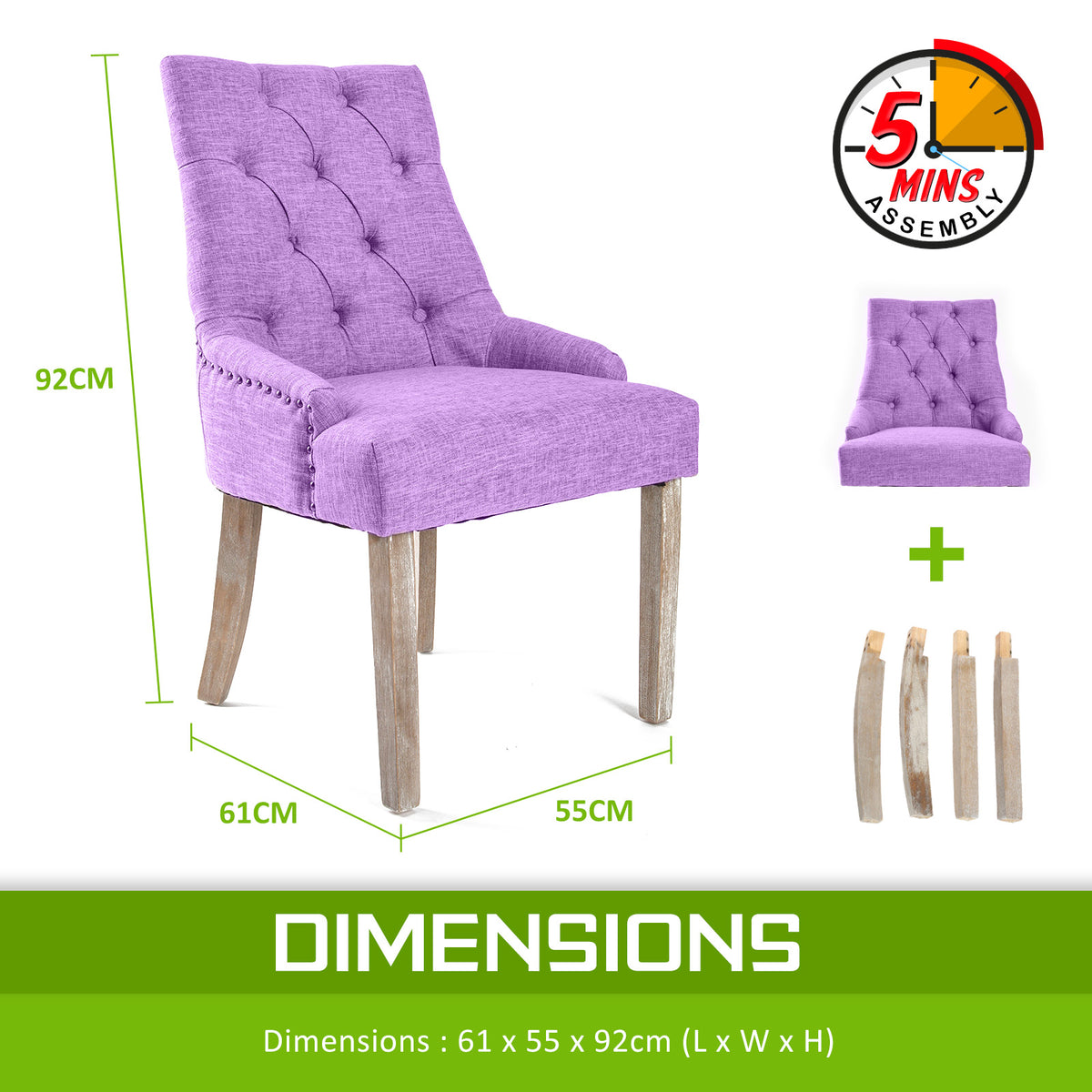 Vance Fabric Dining Chair