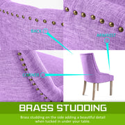 Amour French Provincial Dining Chair Set of 4 – Violet