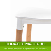 Belloch Stackable Dining Chair Set of 2 – White