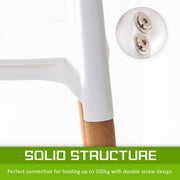 Belloch Stackable Dining Chair Set of 2 – White