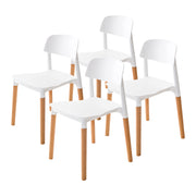 Belloch Stackable Dining Chair Set of 4 – White
