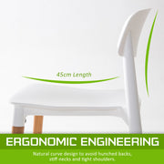 Belloch Stackable Dining Chair Set of 4 – White