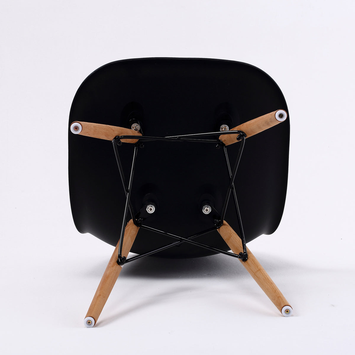 Retro Dining Chair Set of 2 – Black
