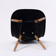 Retro Dining Chair Set of 2 – Black