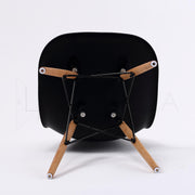 Retro Dining Chair Set of 4 – Black