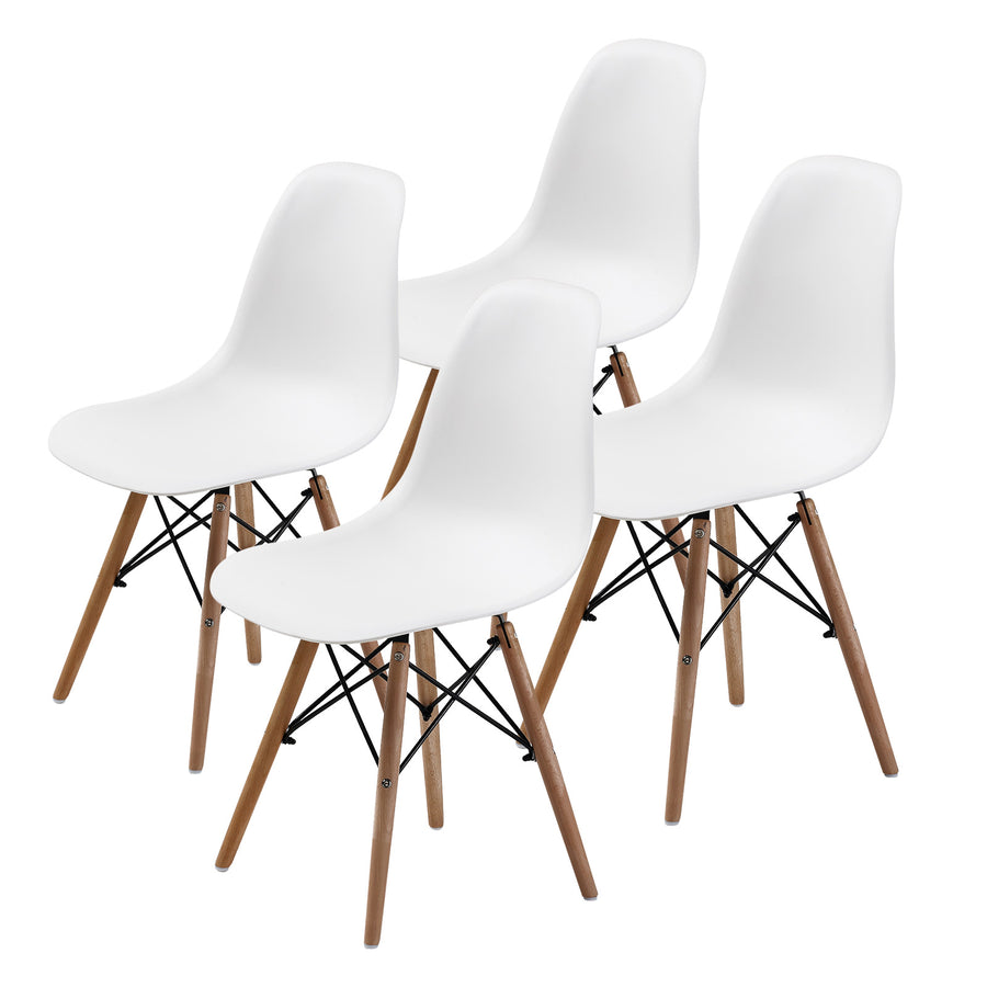 Dawson Retro Dining Chair Set of 4 – White