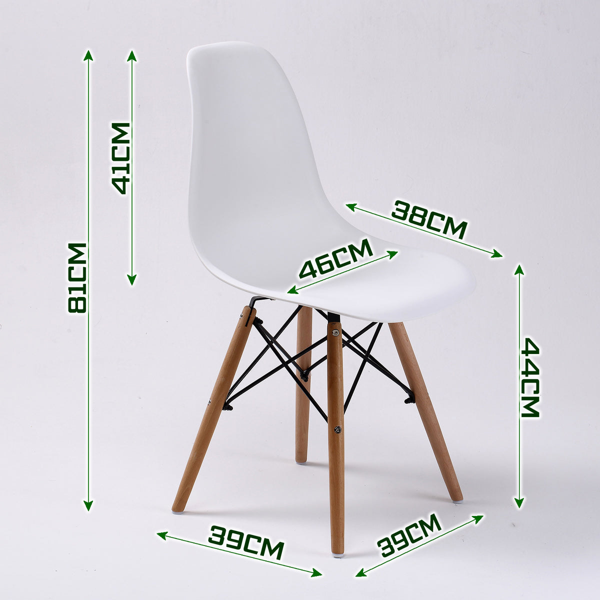 Dawson Retro Dining Chair Set of 4 – White